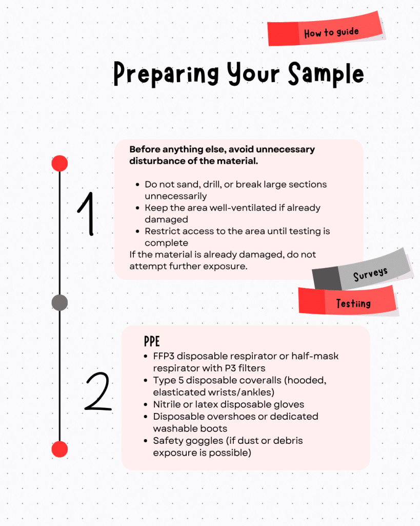 how to send an asbestos sample